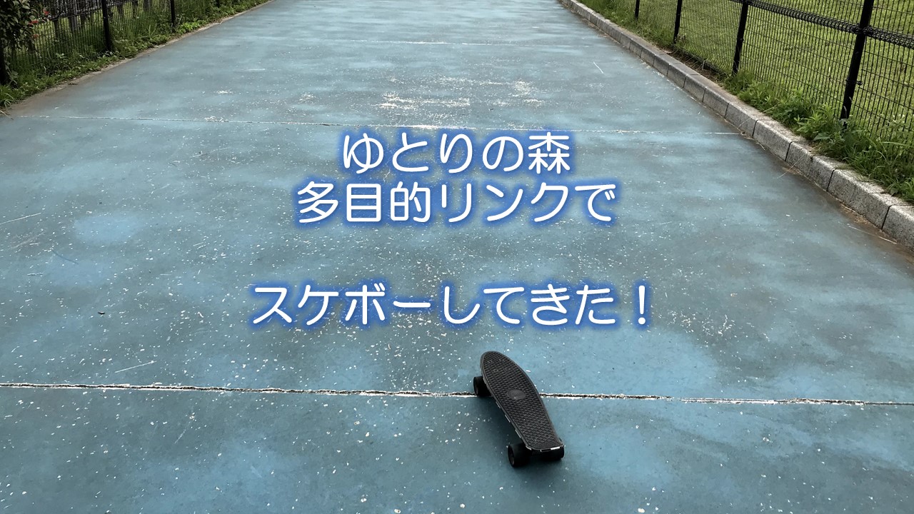 ゆとりの森多目的リンクでスケボーしてきた！